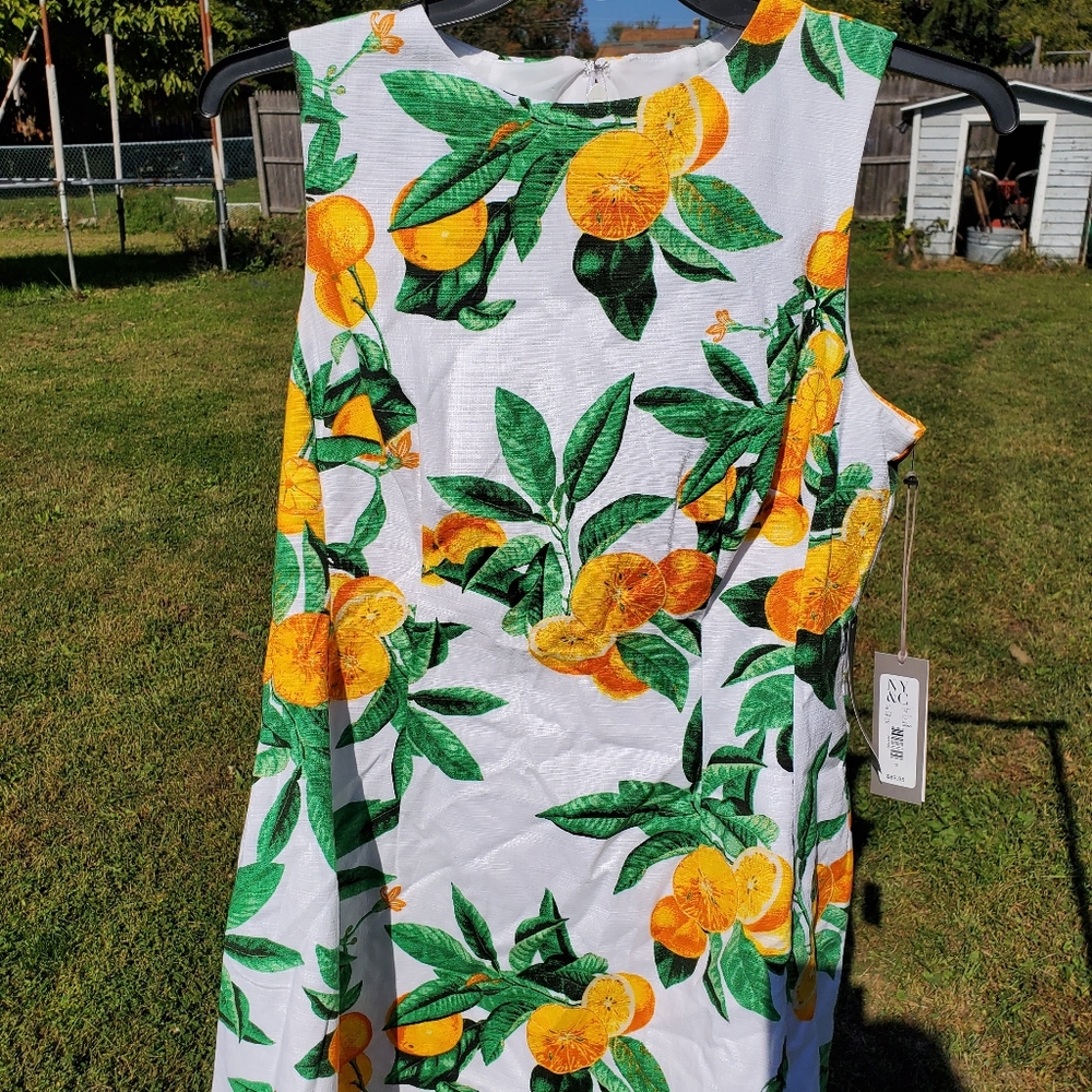 Eva Mendez oranges dress